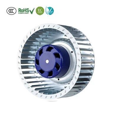 Isitgich almashtirgich loyihasi uchun 140 mm 48 V doimiy egilgan santrifüj fan