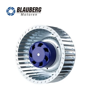 AHU uchun 250mm 310V egri orqa pervaneli doimiy markazdan qochma fan